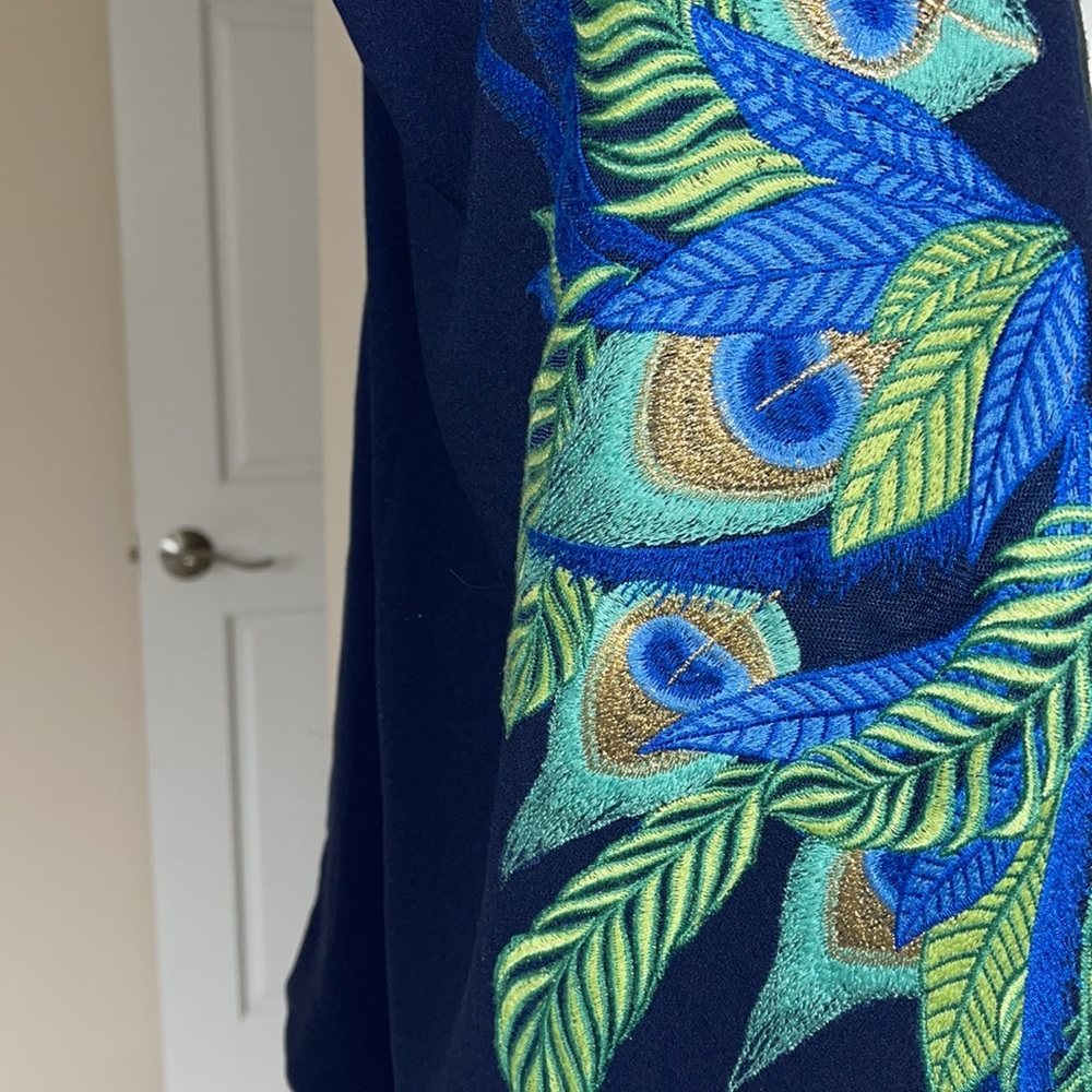 Lilly Pulitzer Jamie Dress Peacock Embroidery - Picture 6 of 13